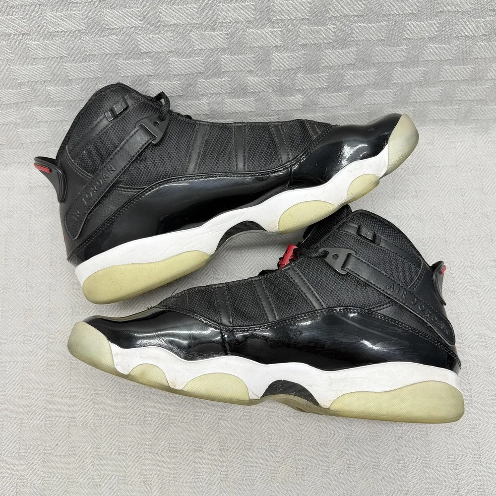 Nike Air Jordan 6 Rings Black Gym Men's Size 13 Basketball 322992-064